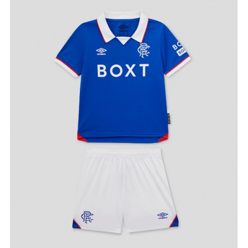 Dětský fotbalový dres Rangers 2025-26 Domácí Krátký Rukáv (+ trenýrky)